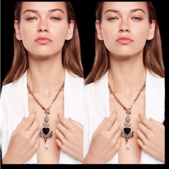 Free PeopleNWOT Bronze Heart Charm Pendant Necklace - Picture 3 of 10